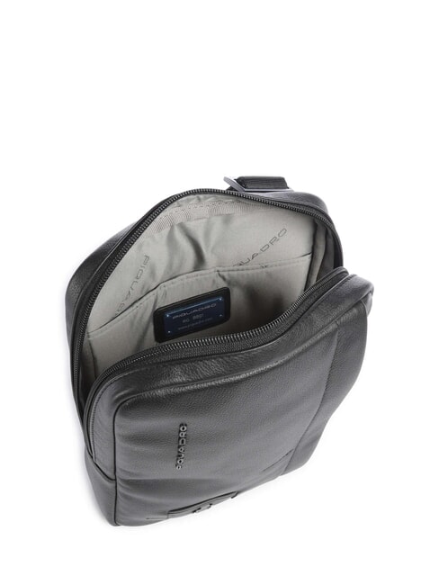 W137 Ledertasche Schwarz - Umh&auml;ngetaschen Herren