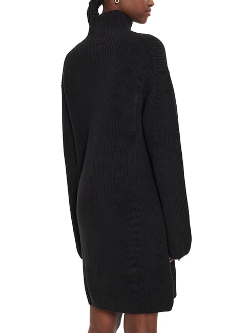 CK JEANS Übergroßes kurzes Rollkragenkleid ck schwarz - Damenkleider