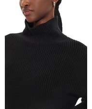 CALVIN KLEIN CK JEANS Übergroßes kurzes Rollkragenkleid ck schwarz - Damenkleider - 3