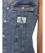 CALVIN KLEIN CK JEANS Kurzes Jeanskleid mit Armlöchern Denim - Damenkleider - 4