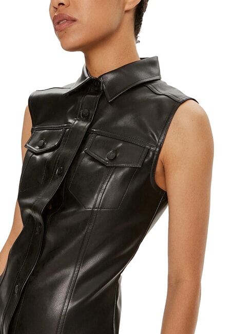 CK JEANS Knielanges ärmelloses Kleid ck schwarz - Damenkleider