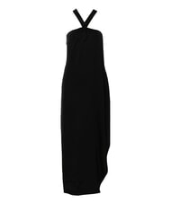 CALVIN KLEIN CK Langes Viskosekleid mit Knoten ck schwarz - Damenkleider - 4