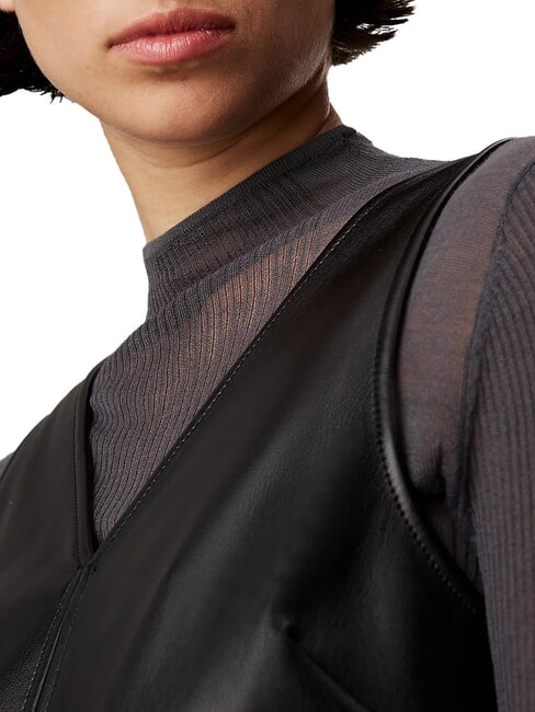 CK JEANS Ärmelloses kurzes Westenkleid ck schwarz - Damenkleider