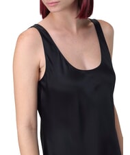 CALVIN KLEIN CK Langes Unterkleid aus Viskose Schwarz - Damenkleider - 3