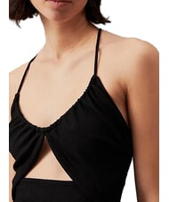 CALVIN KLEIN CK JEANS Cut-out-Midikleid mit überkreuztem Rücken ck schwarz - Damenkleider - 3