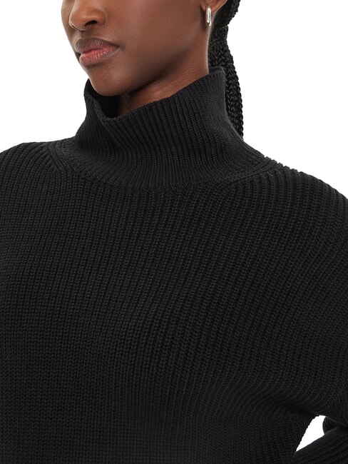 CK JEANS &Uuml;bergro&szlig;es kurzes Rollkragenkleid ck schwarz - Damenkleider