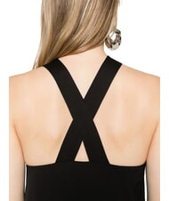 CALVIN KLEIN CK Langes Viskosekleid mit Knoten ck schwarz - Damenkleider - 3