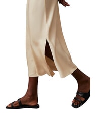 CALVIN KLEIN CK Cut-Out-Midikleid mit Seitenschlitzen Holzasche - Damenkleider - 4