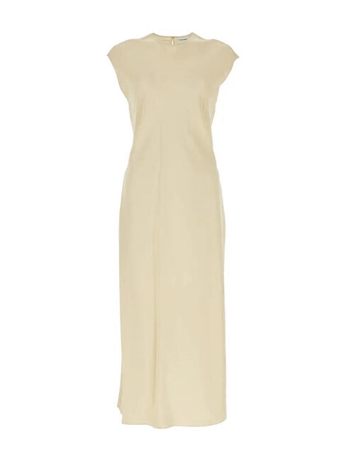 CK Cut-Out-Midikleid mit Seitenschlitzen Holzasche - Damenkleider