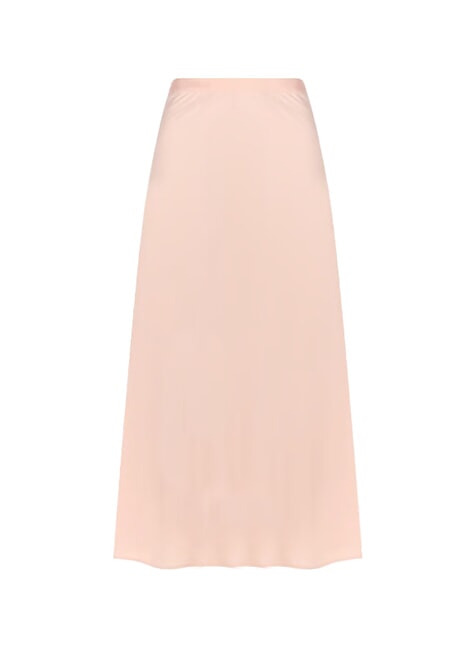CK Glänzender Longuette-Rock Blütenblatt erröten - Damenröcke