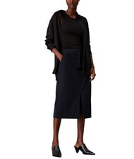 CALVIN KLEIN CK Nadelstreifen-Midirock Nachthimmel / grauer Morgenstreifen - Damenr&ouml;cke - 4