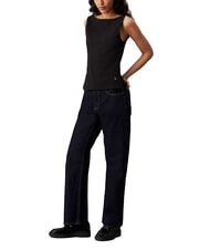 CALVIN KLEIN CK JEANS Tanktop mit U-Boot-Ausschnitt ck schwarz - T-Shirts und Tops für Damen - 4