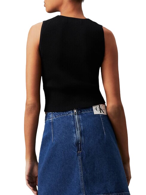 CK JEANS Geripptes Tanktop ck schwarz - T-Shirts und Tops für Damen