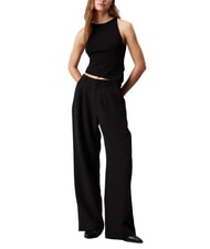 CALVIN KLEIN CK JEANS Asymmetrisches Tanktop ck schwarz - T-Shirts und Tops für Damen - 4