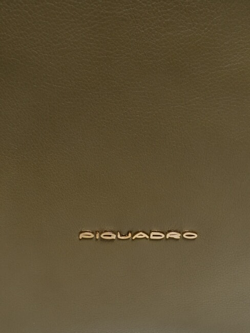 CIRCLE  CIRCLE Multifunktionale Ledertasche GR&Uuml;N / BEIGE - Arbeitstaschen