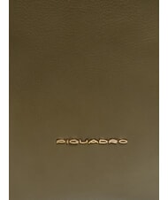 PIQUADRO CIRCLE  CIRCLE Multifunktionale Ledertasche GR&Uuml;N / BEIGE - Arbeitstaschen - 3