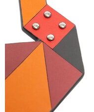 PIQUADRO MUSE Schlüsselanhänger aus Leder ORANGE - Schlüsselanhänger und Schlüsseletuis - 3