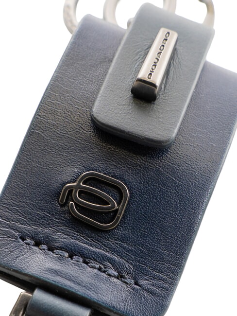 CUBE Doppelring-Schl&uuml;sselanh&auml;nger Blau - Schl&uuml;sselanh&auml;nger und Schl&uuml;sseletuis