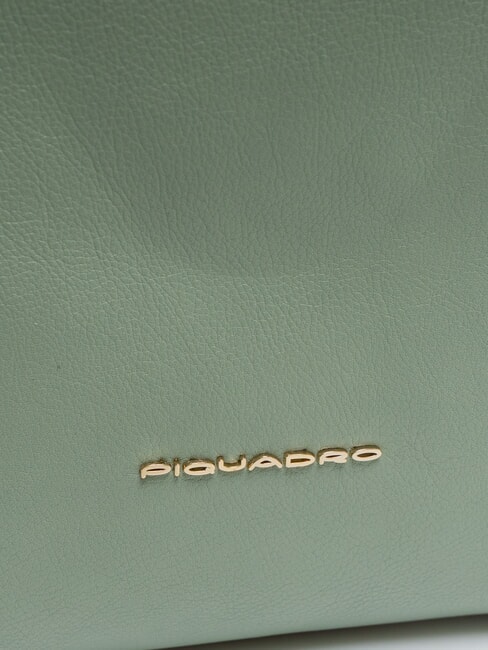 CIRCLE Rucksacktasche aus Leder Gr&uuml;n blau - Arbeitstaschen