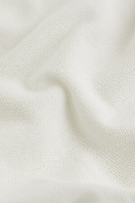 CK JEANS Baumwollpullover mit Rundhalsausschnitt Elfenbein - Damenpullover