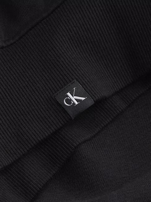 CK JEANS Kurzes Sweatshirt mit durchgehendem Reißverschluss und Kapuze ck schwarz - Sweatshirts Damen