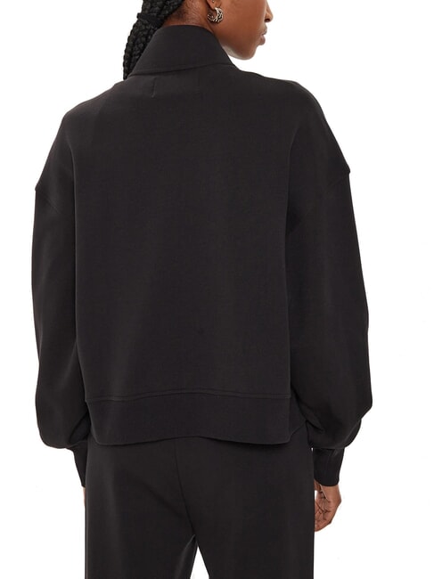 CK JEANS Rollkragen-Sweatshirt mit durchgehendem Reißverschluss ck schwarz - Sweatshirts Damen