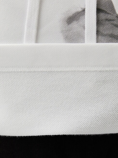 CK JEANS Hoodie mit Print strahlendes Weiß - Sweatshirts Damen