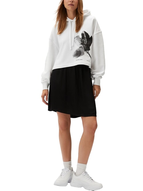 CK JEANS Hoodie mit Print strahlendes Weiß - Sweatshirts Damen