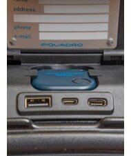 PIQUADRO BIZ Handgep&auml;cktrolley, PC-Halterung Schwarz - Handgep&auml;ck - 7