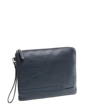PIQUADRO PAUL Clutch aus Leder Blau - Damentaschen - 2