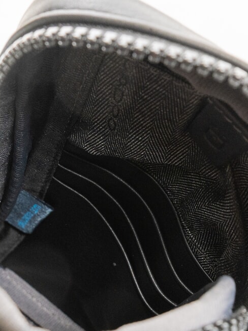 CHARLIE Ledertasche Schwarz - Umh&auml;ngetaschen Herren