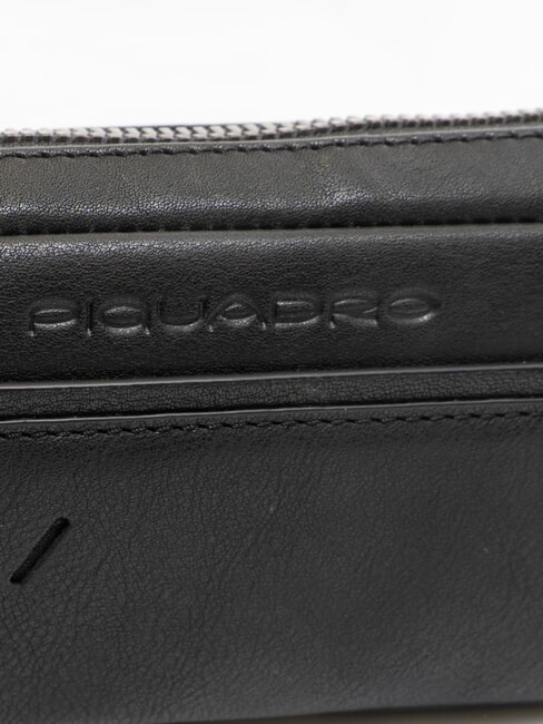 NABUCCO Mini-Regenschirm mit Lederetui Schwarz - Regenschirme