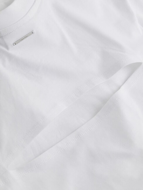 CK Kurzarm-T-Shirt mit ausgeschnittenem Rücken strahlendes Weiß - T-Shirts und Tops für Damen