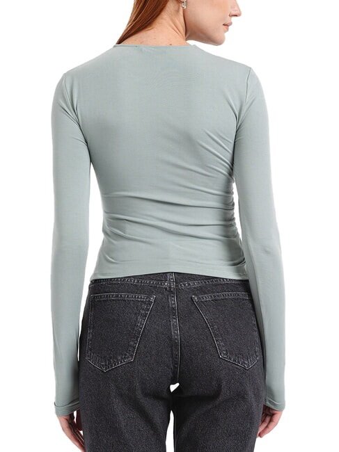 CK JEANS Langärmliges T-Shirt mit Rundhalsausschnitt schiefergrau - T-Shirts und Tops für Damen