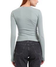 CALVIN KLEIN CK JEANS Langärmliges T-Shirt mit Rundhalsausschnitt schiefergrau - T-Shirts und Tops für Damen - 2