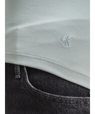CALVIN KLEIN CK JEANS Langärmliges T-Shirt mit Rundhalsausschnitt schiefergrau - T-Shirts und Tops für Damen - 3