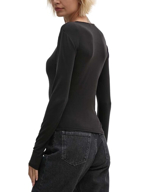 CK JEANS Langärmliges T-Shirt mit Rundhalsausschnitt ck schwarz - T-Shirts und Tops für Damen