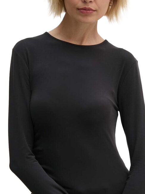 CK JEANS Langärmliges T-Shirt mit Rundhalsausschnitt ck schwarz - T-Shirts und Tops für Damen