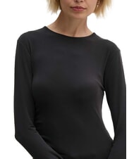 CALVIN KLEIN CK JEANS Langärmliges T-Shirt mit Rundhalsausschnitt ck schwarz - T-Shirts und Tops für Damen - 3