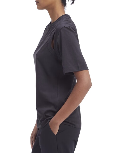 CK Kurzärmliges Cut-Out-T-Shirt ck schwarz - T-Shirts und Tops für Damen