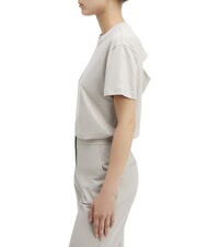 CALVIN KLEIN CK Kurzarm-T-Shirt mit ausgeschnittenem Rücken Sandkiesel - T-Shirts und Tops für Damen - 3