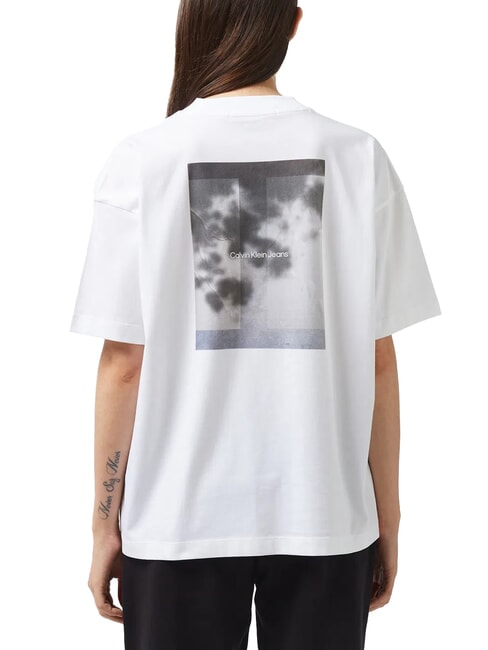 CK JEANS Relaxed Fit Kurzarm-T-Shirt mit Print strahlendes Weiß - T-Shirts und Tops für Damen