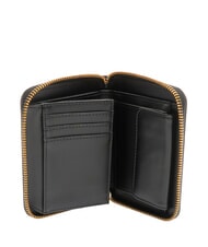 LOVE MOSCHINO LOCKED IN GOLD  Kleine Geldbörse mit Rundum-Reißverschluss Schwarz - Brieftaschen Damen - 2
