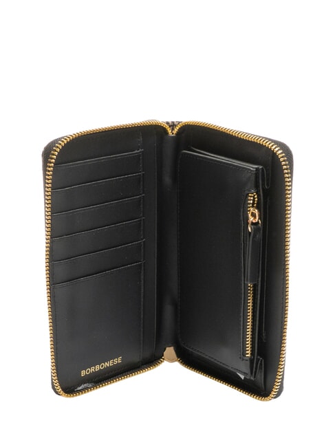 CLASSICA  Geldbörse mit Rundum-Reißverschluss OP / NATUR / SCHWARZ - Brieftaschen Damen