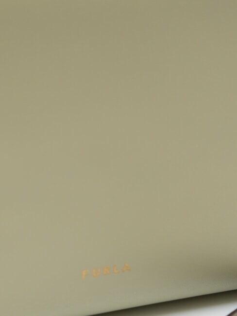 NUVOLA Mini-Schultertasche aus Leder heller Salbei - Damentaschen