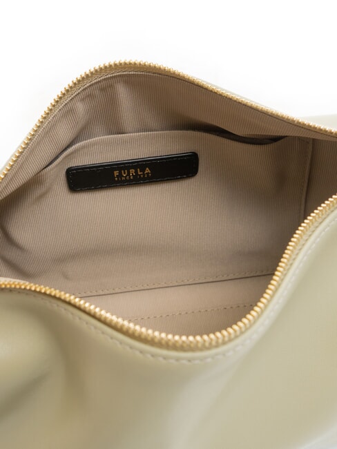 NUVOLA Mini-Schultertasche aus Leder heller Salbei - Damentaschen