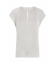 CALVIN KLEIN CK Kurzarm-Satinhemd Sandkiesel - Damenblusen - 4