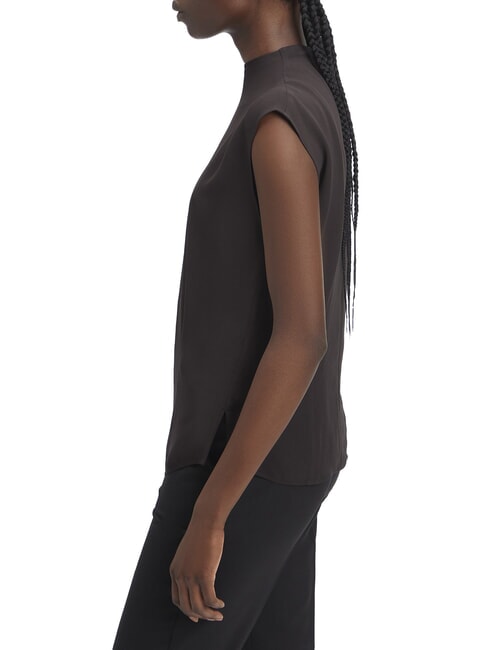 CK Kurzarm-Blusenshirt aus Viskose ck schwarz - Damenblusen