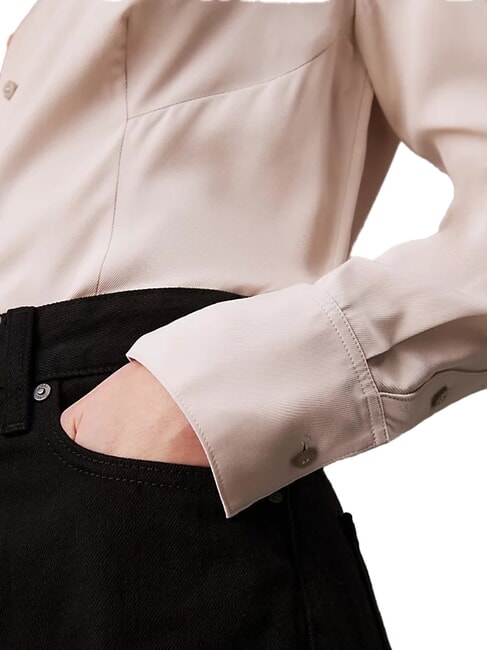 CK Langärmliges Viskosehemd grauer Morgen - Damenblusen