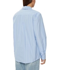 CALVIN KLEIN CK Langarmhemd im Relaxed Fit Reiher / Nachthimmel platzierter Streifen - Damenblusen - 2
